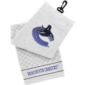 NHL Vancouver Canucks Embroidered Tri Fold Golf Towel 