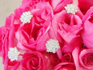 Crystal Cluster Wedding Bouquet Jewelry Jewels Picks  