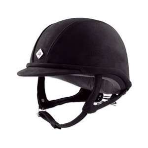  Charles Owen GR8 Helmet   Black w/ Hunter Green Sports 