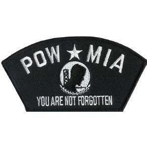  EMBROIDERED PATCH POW * MIA   Your Are Not Forgotten   3 x 