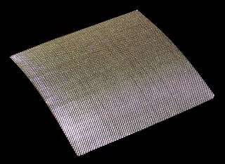 Custom Cut of Stainless Steel Woven Wire Mesh.  