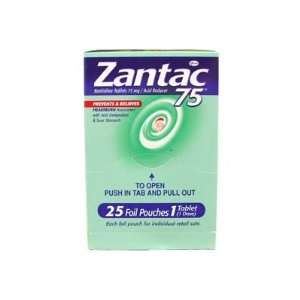 Zantac 75, Prevents Relieves Heartburn Sour Stomach Individual Sealed 