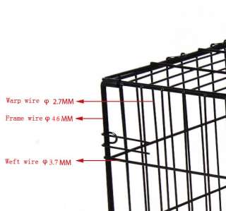  Doors Large Folding Dog Pet Cage Crate Kennel High Quality  