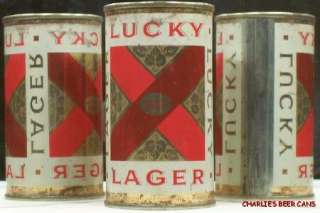 LUCKY LAGER BEER O/G FLAT TOP CAN SAN FRANCISCO CAL 615  