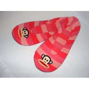  Paul Frank Womens Slipper Socks Julius Pink Striped Size S 