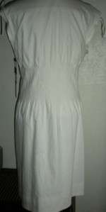 CALVIN KLEIN MS 12 WINTER WHITE SNAP FRONT SHIRT DRESS  