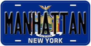 New York State Flag Personalized Car Auto License Plate  
