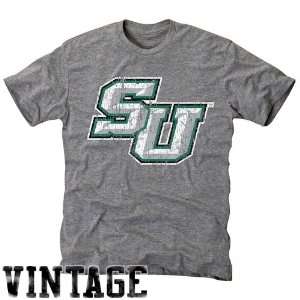 Stetson Hatters Ash Distressed Logo Vintage Tri Blend T shirt  