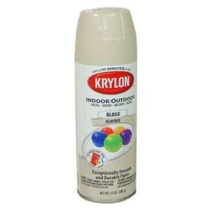  Krylon K05150600 Indoor/Outdoor Spray Paint 12 Oz   Almond 