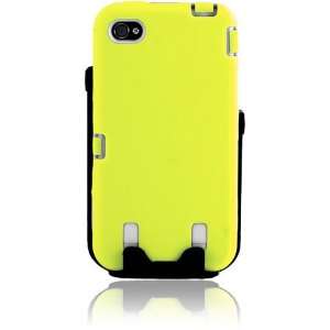   Protector Case + Holster Clip with Rotatable Clip Combo   White/Yellow