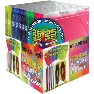 MAXELL Double Slim Line CD Jewel Cases  