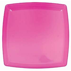  Pink Plastic Square Tray Party Supplies Toys & Games