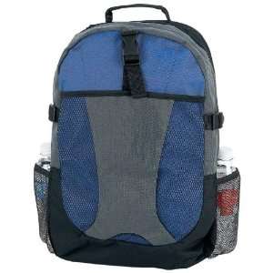   Daypack Backpack Blue & Gray By Extreme Pak&trade 600D Poly Backpack