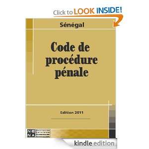 Code de Procédure pénale (French Edition) Sénégal  