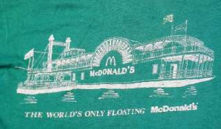 vintage 80s floating McDONALDS st. louis riverboat t shirt S screen 
