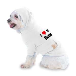  I Love/Heart Boxer Hooded T Shirt for Dog or Cat LARGE 