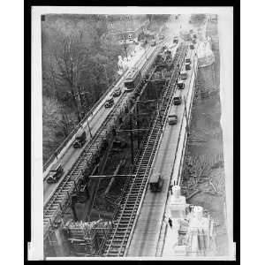  Engineers preform test,replacing Washington Bridge,1931 