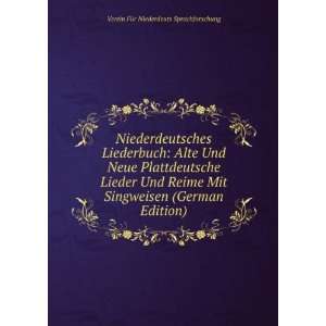   (German Edition) Verein FÃ¼r Niederdeuts Sprachforschung Books