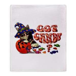  Stadium Throw Blanket Halloween Got Candy Kitten Cat 