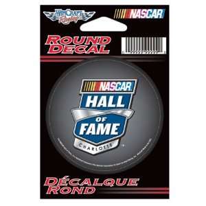  NASCAR Hall of Fame 3 Round Decal 