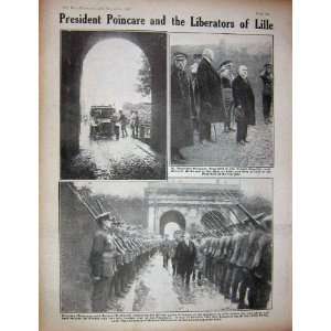   WW1 1918 Prince Wales Church Denain Raymond Poincare