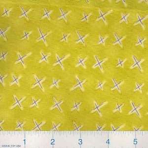  45 Wide Sweet Treats Stars Olive Fabric By The Yard 