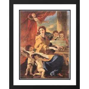  Poussin, Nicolas 28x36 Framed and Double Matted St Cecilia 