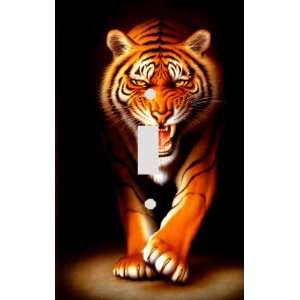  Stalking Tiger Decorative Switchplate Cover