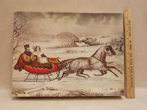 Currier & Ives Jigsaw Puzzle Springbok 500 + pieces The Road Winter 