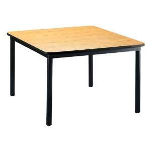  Square Library Table with Metal Legs 42 W x 42 L Office 