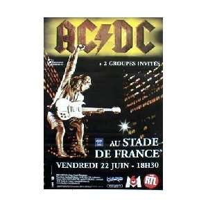  AC/DC Stade de France Paris 22.6.01 Music Poster