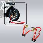 Motorcycle Sports Bike Jack Stand Red Front Stand Fork Paddock Lift 