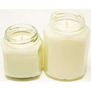  2 Pack 8 oz & 12 oz Oval Hex Soy Candle   White Tea 