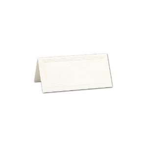   Co. Pearl White Triple Panelled Place Cards (CC8011)
