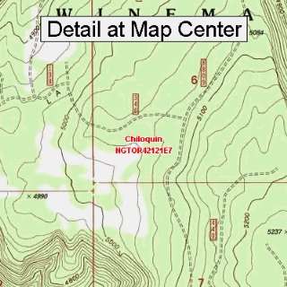 USGS Topographic Quadrangle Map   Chiloquin, Oregon (Folded/Waterproof 