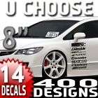 12 Racing Sponsor Decals Sticker 12 400 Designs U PICK items in 