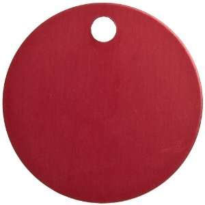 Brady 49901 1 1/2 Diameter, B 906 Aluminum, Red Round Stock Blank 