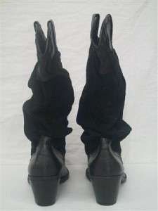   Nice Trendy Black Western Cowboy Boots Size 9 SPLASH FASHION  