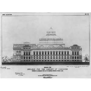  Designs for Building,Library of Congress,1886,P Pelz