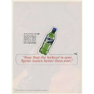  1999 Sprite Soda Bottle Cut Out Now That the Lockout is 