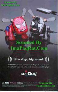 Spi Dog Little Dogs, Big Sound Spider Man 3 Print Ad  
