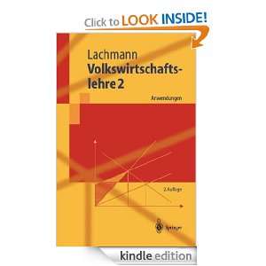 Volkswirtschaftslehre 2 Anwendungen (Springer Lehrbuch) (German 