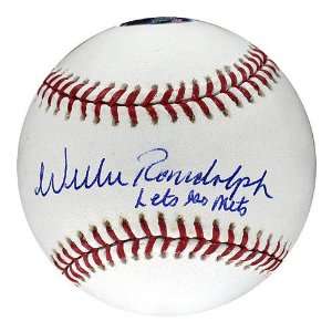  Willie Randolph MLB Baseball w/ Lets Go Mets Insc 