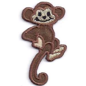 Monkey w/Hand on Hip Jungle Animals/Iron On Embroidered Applique/Cute 