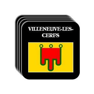  Auvergne   VILLENEUVE LES CERFS Set of 4 Mini Mousepad 