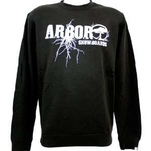  Arbor Fleece Crew Roots   Large   Black