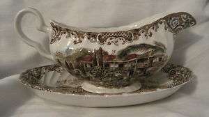 Johnson Brothers, England Heritage Hall Collection Gravy Boat & Base 