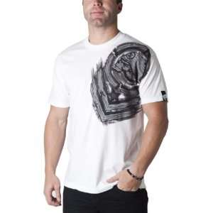 Metal Mulisha Splinter Mens Short Sleeve Racewear Shirt   White / 2X 