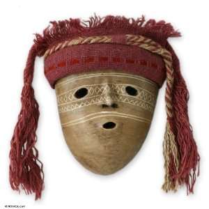  Papier mache mask, Chancay Woman