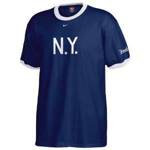   Nike New York Yankees Navy Changeup Ringer T shirt